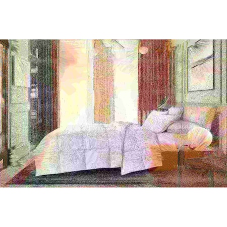 Blue Ridge Goose Feather and Down Fiber Comforter, Extra Warmth, Full/Queen CN007532